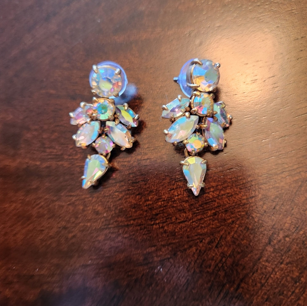 J. CREW ARORA BORIALIS CRYSTAL DROP EARRINGS